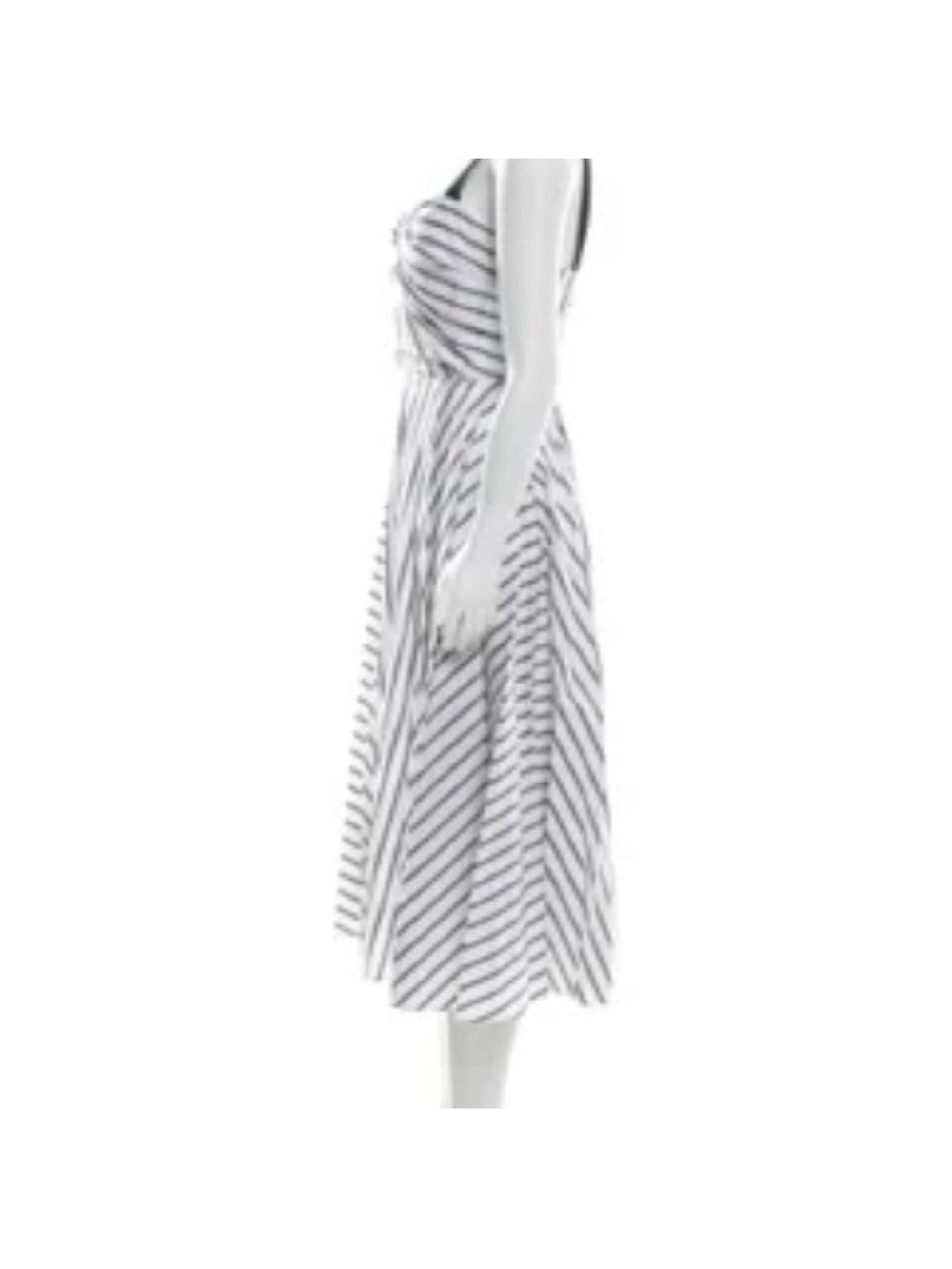 Jason Wu White and Navy Striped Maxi Dress - Picture 4 of 5
